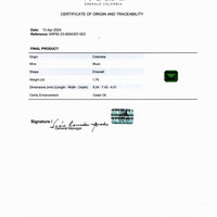 1.79 Ct. Emerald from Colombia - Muzo Pdf